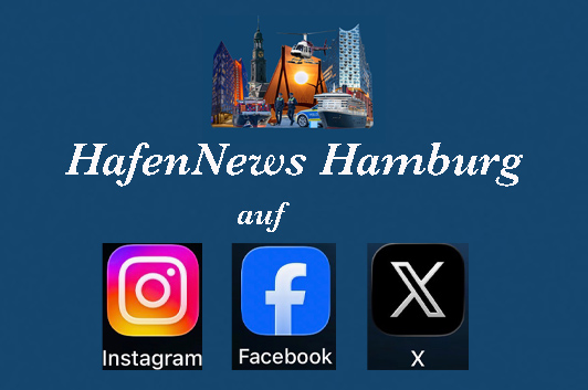 HafenNews Hamburg auf Instagram, Facebook und X.